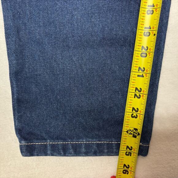 RVCA x Pac Sun Scrunchie High Waisted Jeans Blue Denim Pants Size XS Dark Indigo - Picture 15 of 15